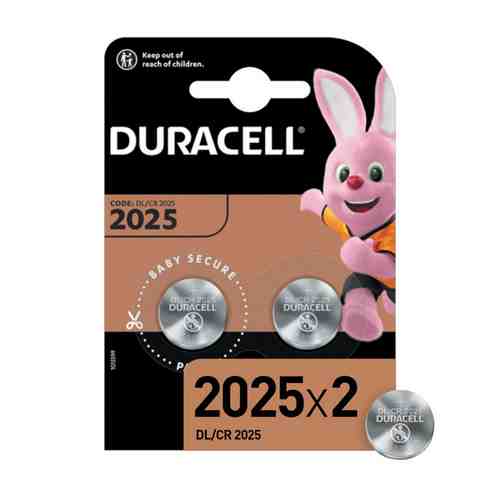 Батарейка DURACELL CR2025 блистер 2 шт арт. 1001245285