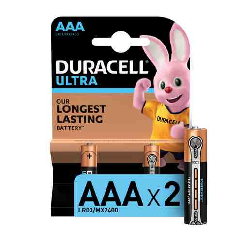 Батарейка DURACELL LR03 ААА Ultra Power блистер 2шт арт. 1001248573