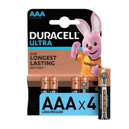 Батарейка DURACELL LR03 ААА Ultra Power блистер 4шт арт. 1001248574