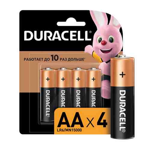 Батарейка DURACELL LR06 AA блистер 4шт арт. 1000371060