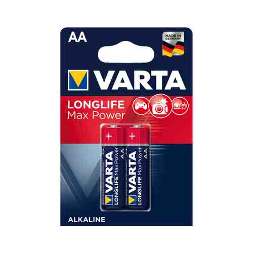 Батарейка VARTA LONGLIFE MAX POWER AA блистер 2шт арт. 1001172639