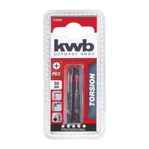 Бита KWB PH2 50мм torsion 2шт арт. 1001239379