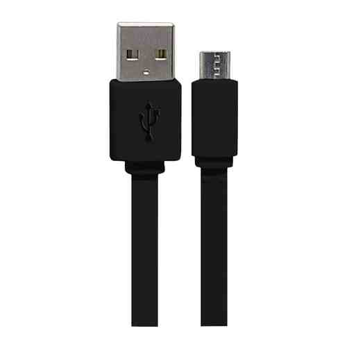 Дата-кабель USB-micro 1м резиновая оплетка черный арт. 1001274510