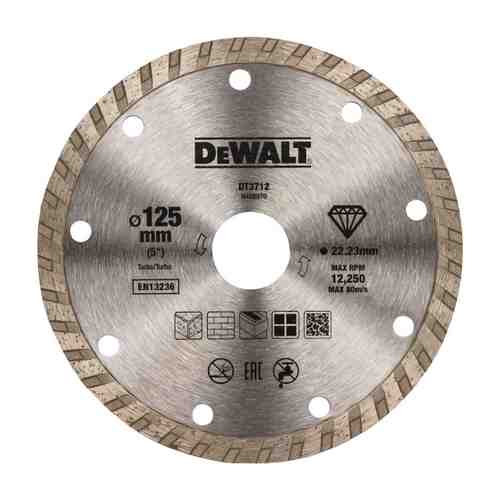 Диск алмазный DEWALT 125х22,2x2,2 мм, турбированный арт. 1001238594