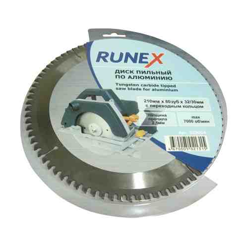 Диск пильный RUNEX по алюминию 210х32/30мм 80 зубьев арт. 1001230116