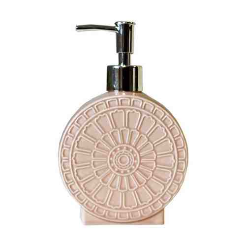 Дозатор для жидкого мыла SIBO Rose настольный керамика розовый арт. 1001434834