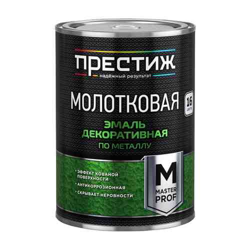 Эмаль алкидная ПРЕСТИЖ молотковая 0,4л черная, арт.ЭК000135028 арт. 1001319936