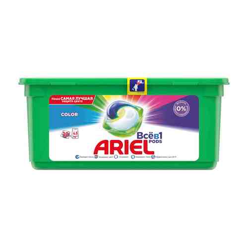 Капсулы для стирки ARIEL Все в 1 Color 30х23,8г арт. 1001430987