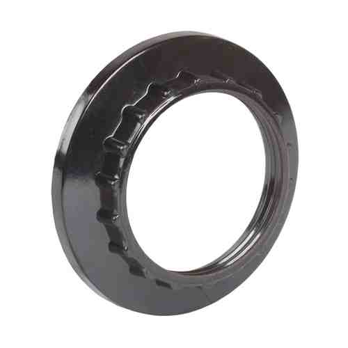 Кольцо бакелитовое абажурное IEK для патрона Е27 пластик черный арт. 1001293484