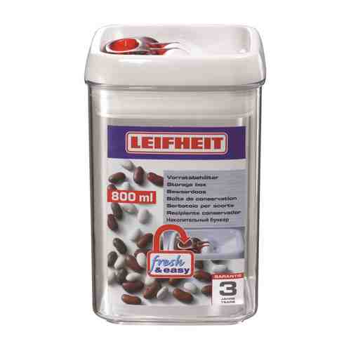 Контейнер для продуктов LEIFHEIT Fresh&Easy 0,8 л квадратный, пластиковый арт. 1001251638