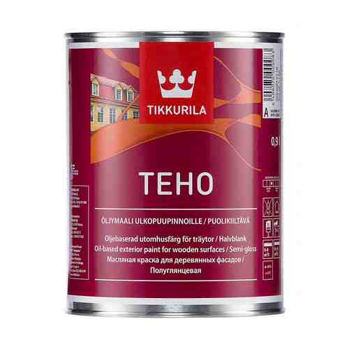Краска алкидная фасадная TIKKURILA Teho для дерева база A 0,9л белая, арт.26060010110 арт. 9011600074