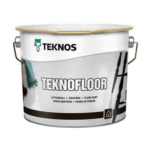 Краска алкидно-уретановая ТEKNOS Teknofloor база А для пола 2,7л белая, арт.ЭК000130495 арт. 1001327198