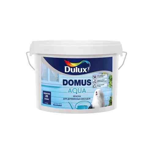 Краска фасадная в/д DULUX Domus Aqua BW для дерева 2,5л белая, арт.5134992 арт. 1000769714