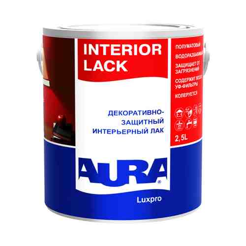 Лак акриловый AURA Interior Lack 2,5л полуматовый, арт.4607003910754 арт. 1001229493