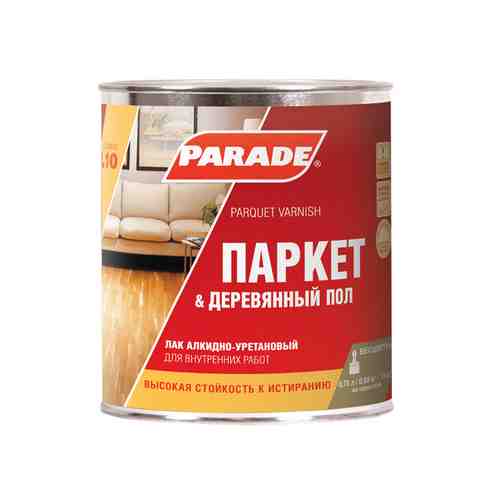 Лак алкидно-уретановый PARADE L10 матовый 0,75л, арт.ЛакПарL10Мат0,75 арт. 1000944984