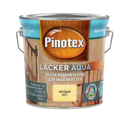 Лак для стен и мебели PINOTEX Lacker Aqua 2,7л матовый, арт.5254106 арт. 1001162575