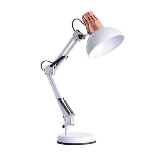 Лампа настольная ARTE LAMP Luxo 1х40Вт E27 металл белый арт. 1001340081