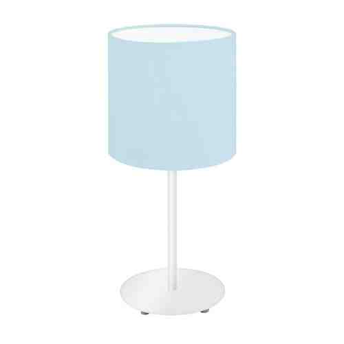 Лампа настольная EGLO Pasteri-P 1х60Вт E27 текстиль голубой арт. 1001421407