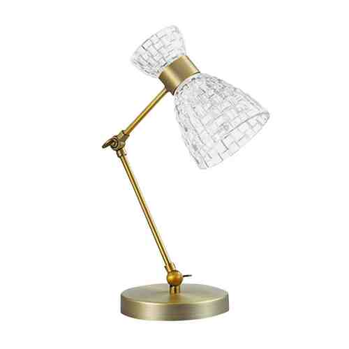 Лампа настольная LUMION Jackie E14 40Вт стекло античная бронза арт. 1001287628