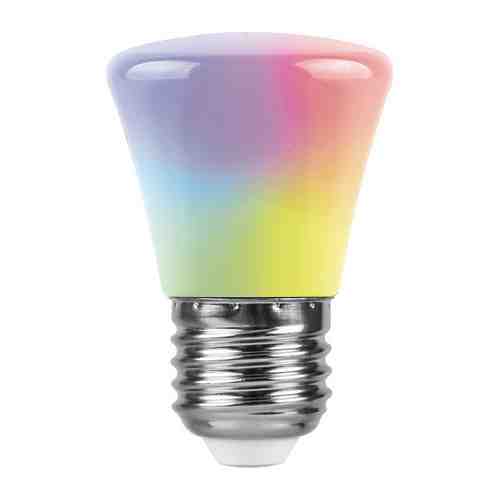 Лампа светодиодная FERON 1Вт E27 RGB 350Лм 3000К C45 матовый плавная сменая цвета арт. 1001402047