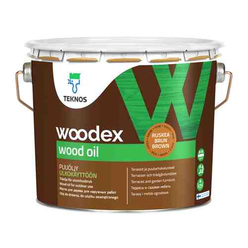 Масло для дерева ТEKNOS Woodex Wood Oil 2,7л коричневое, арт.ЭК000129669 арт. 1001174477