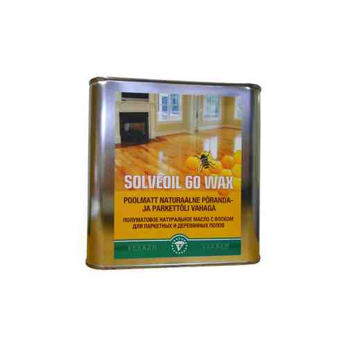 Масло для пола VEKKER Wood Oil Solveoil 60 Wax с воском 1л, арт.SH000211 арт. 1001122345