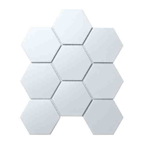 Мозаика керамическая 25,6х29,5х0,6 Homework Hexagon big, матовая белая арт. 1001310649