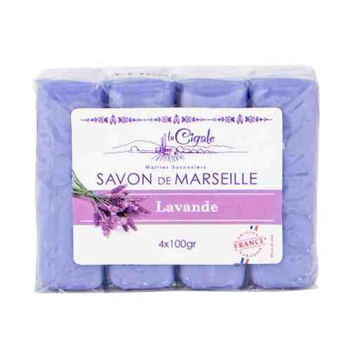 Мыло LA CIGALE Savon de Marseille Lavande 4шт 100г арт. 1001338897