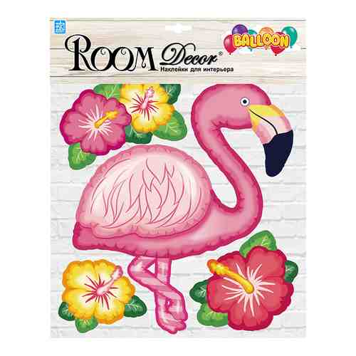 Наклейка ROOMDECOR Фламинго 30х30,5см, арт.PLA 3008 арт. 1001336296