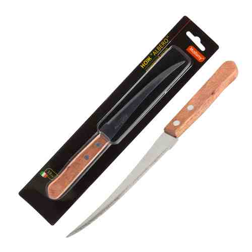Нож MALLONY Albero 13см филейный нерж.сталь, дерево арт. 1001284206