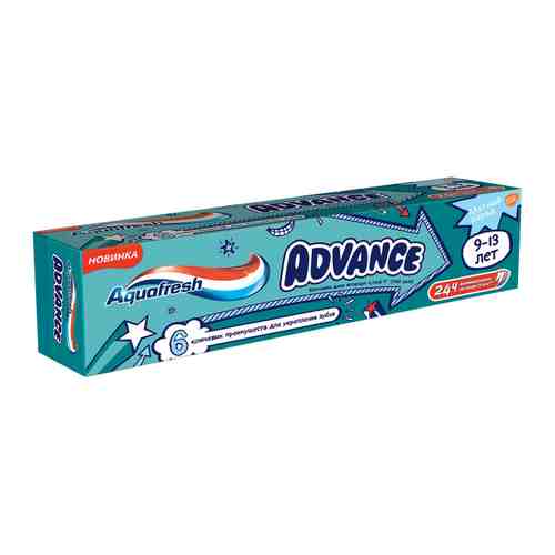 Паста зубная AQUAFRESH Kids Advance 9-13 лет 75мл арт. 1001249874