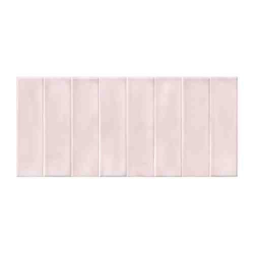 Плитка настенная 20x44 PUDRA PINK кирпич рельеф, розовый арт. 1001281205