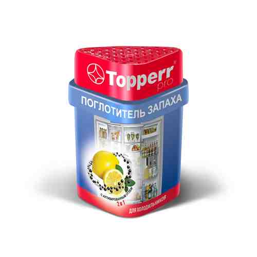 Поглотитель запаха TOPPERR 3116 ЛИМОН гель-уголь для холодильников арт. 1001324555