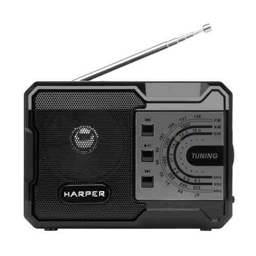 Радиоприемник HARPER HRS-440 USB/SD черный арт. 1001426592