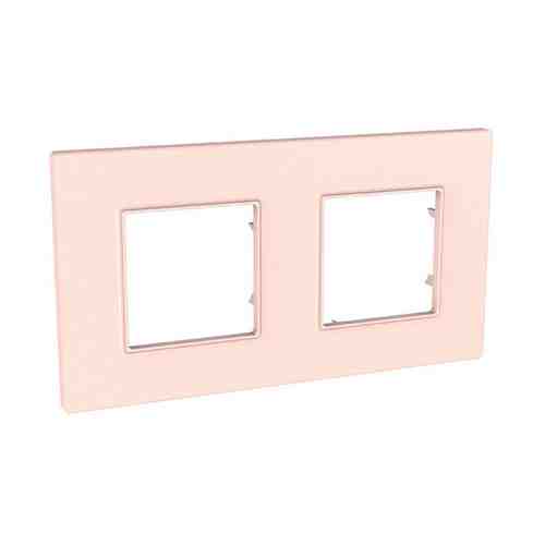 Рамка двухместная UNICA QUADRO розовый жемчуг арт. 1000794492