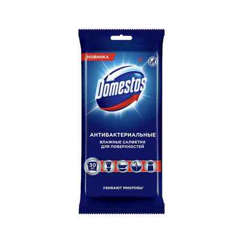 Салфетки влажные DOMESTOS антибактериальные 30шт арт. 1001329799