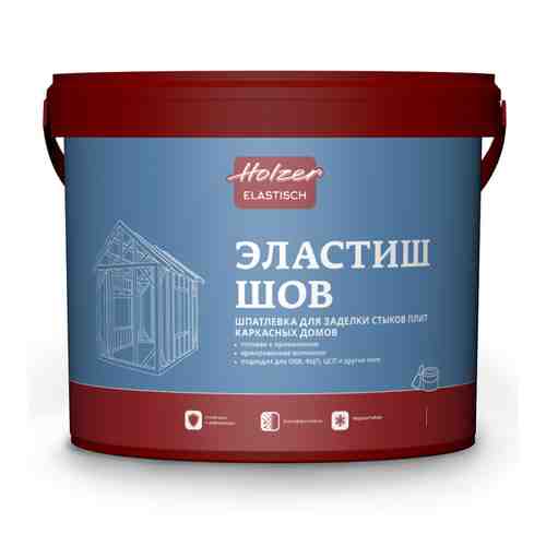 Шпатлевка готовая HOLZER Эластиш шов 4кг белая, арт.82908. арт. 1001185954