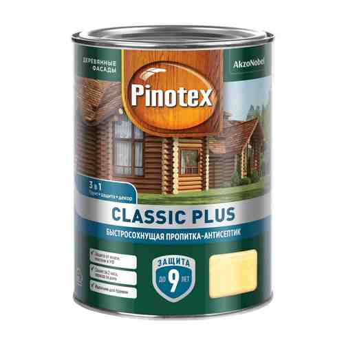 Средство деревозащитное PINOTEX Classic Plus 0,9л палисандр, арт.5479946 арт. 1001322652