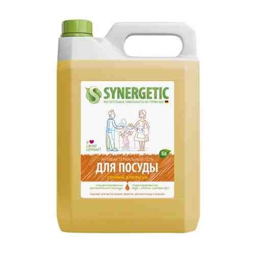 Средство для посуды SYNERGETIC Сочный апельсин гель 5л арт. 1001278352