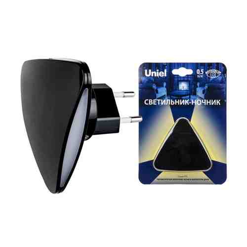 Светильник ночник UNIEL LED 40Лм 4000К черный треугольный арт. 1001419149