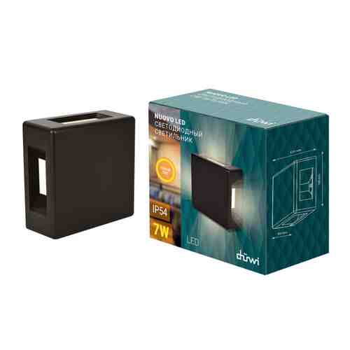 Светильник уличный настенный DUWI Nuovo LED 7Вт IP54 3000K черный арт. 1001430505