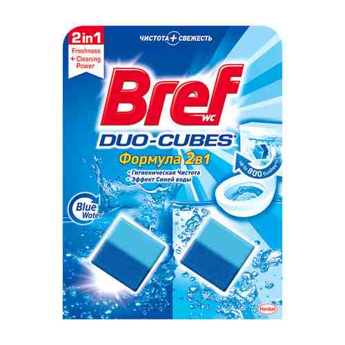 Таблетка для бачка BREF Duo-Cubes 2в1 2шт 50г арт. 1000579162