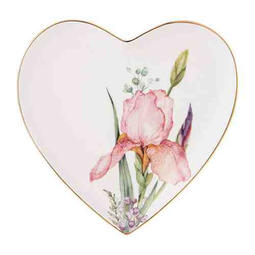 Тарелка LEFARD Iris сердце 15см десертная фарфор арт. 1001387960
